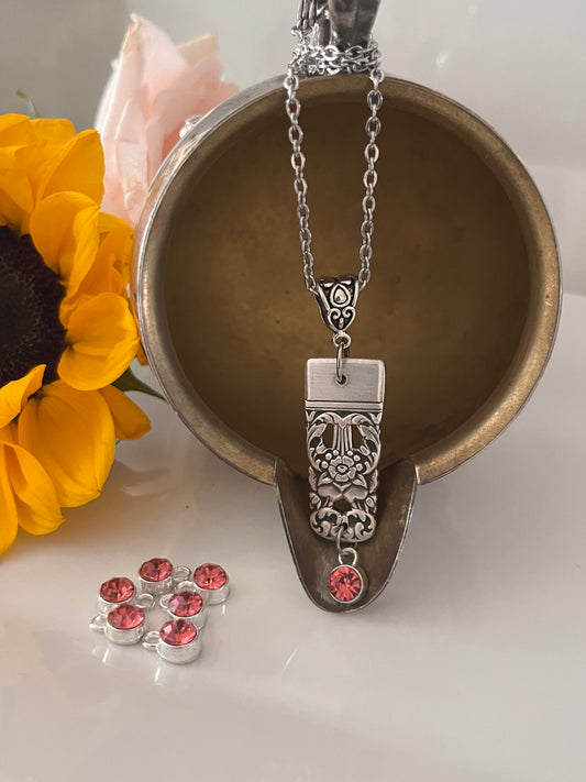 October Birthstone Pendant- pattern: Coronation, vintage 1936