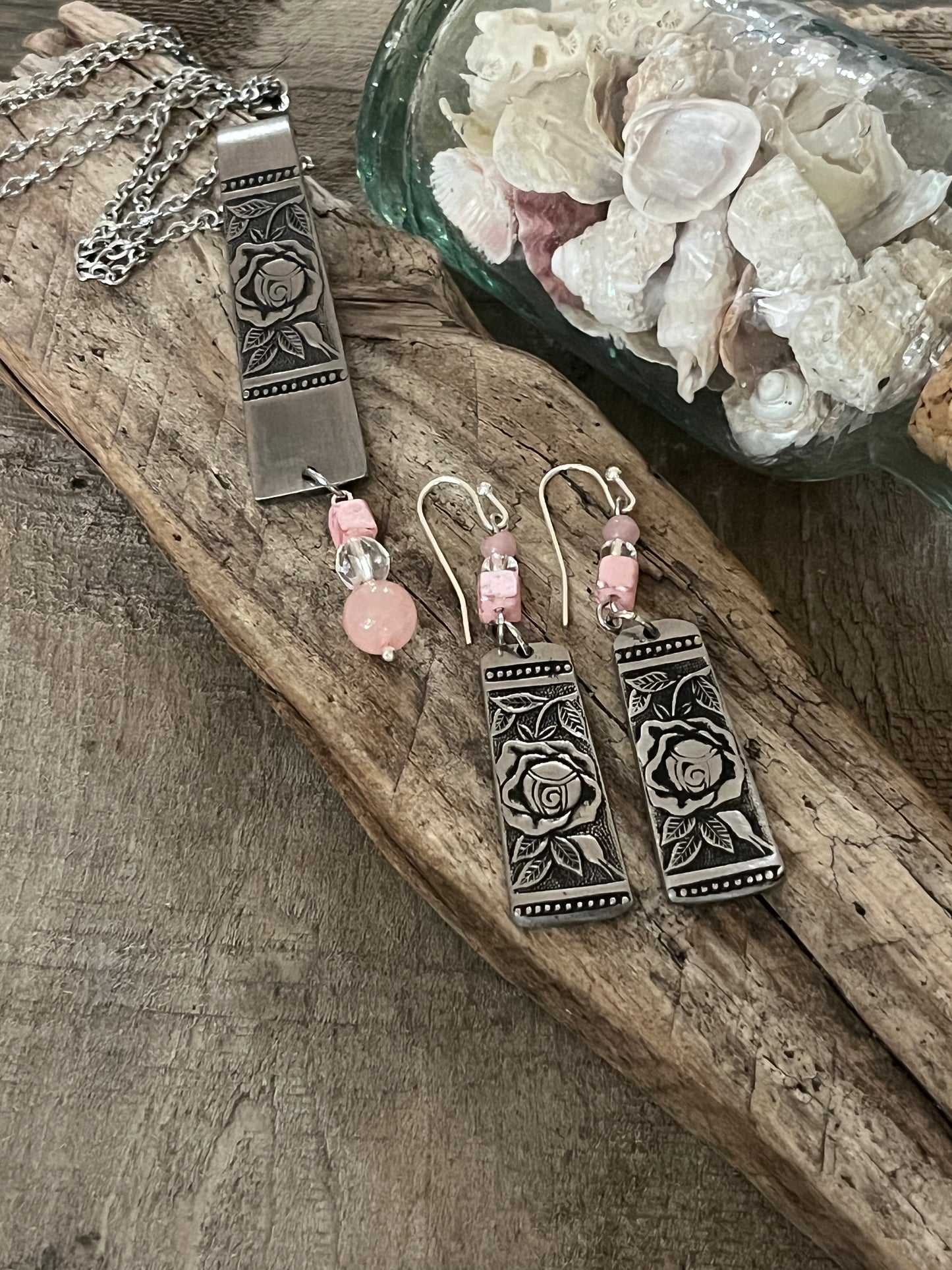 Stainless Steel pattern: Laureen, Vintage 1960’s Necklace and Earring set.