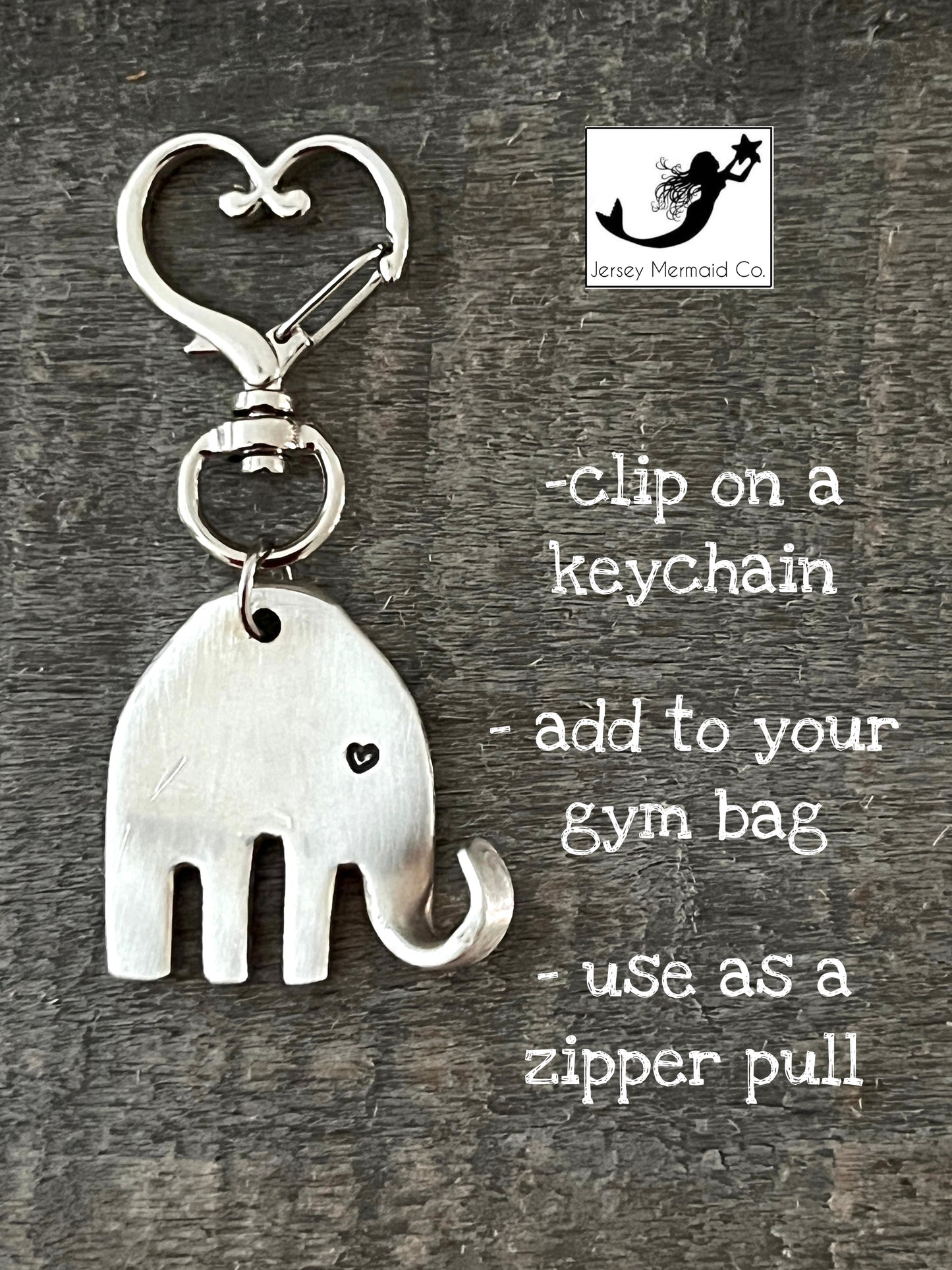 Elephant - charm clip on