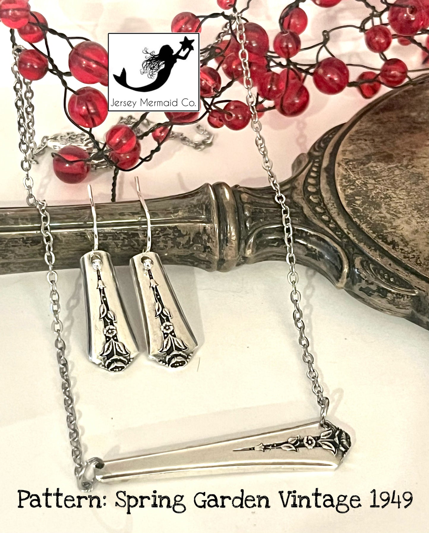 Bar Necklace - Spring Garden, Vintage 1949