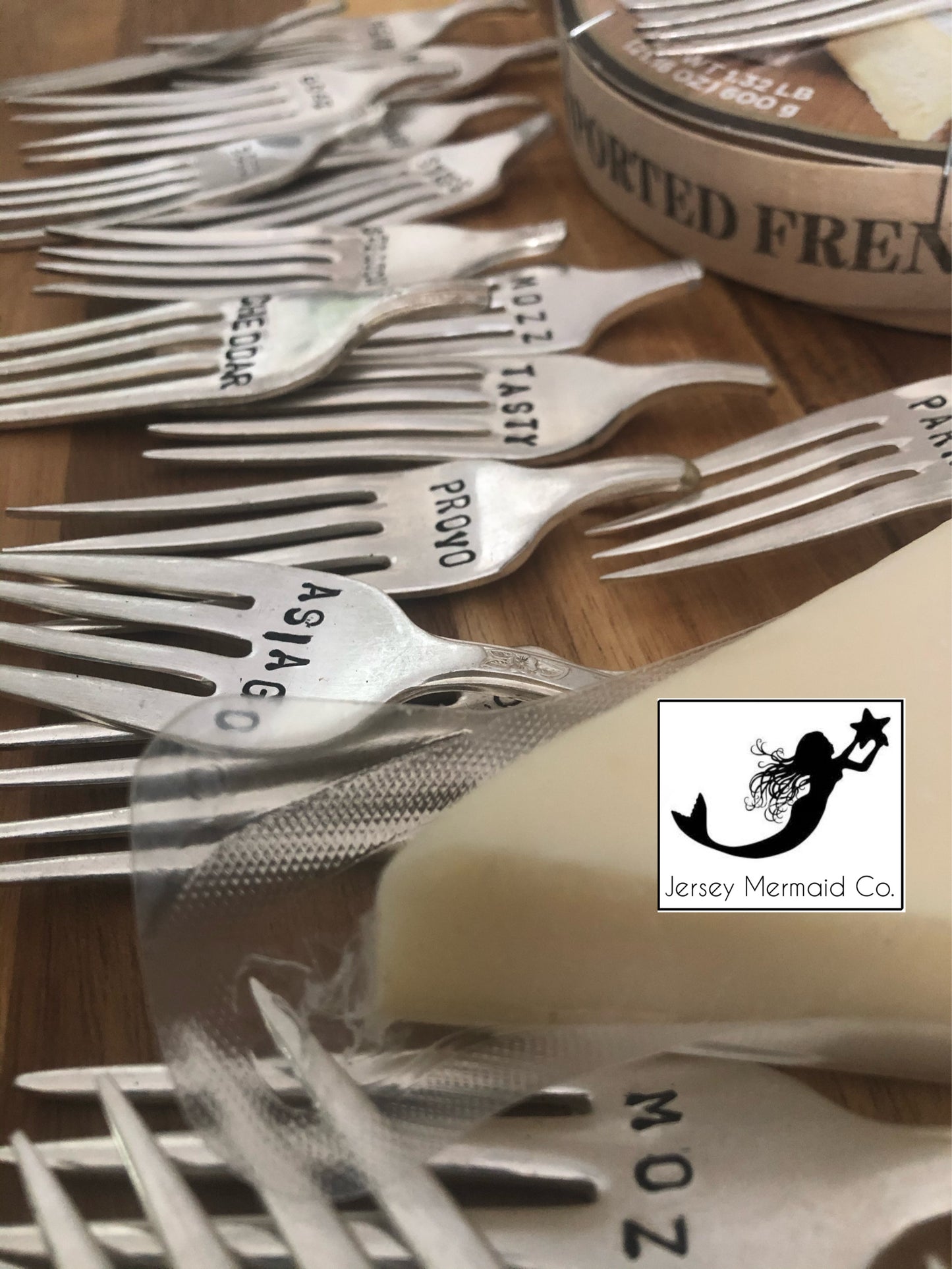 Cheese Marker Set of 4 Brie-Goat-Cheddar-Gouda