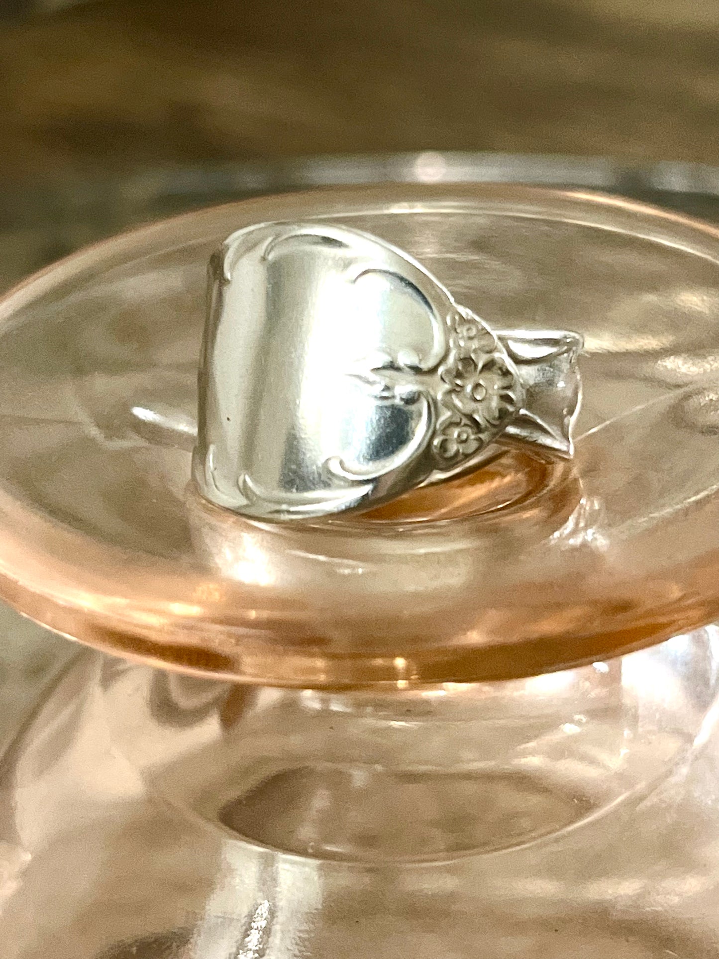 Camelot- Melody- Teaspoon Spoon Ring- Vintage 1964