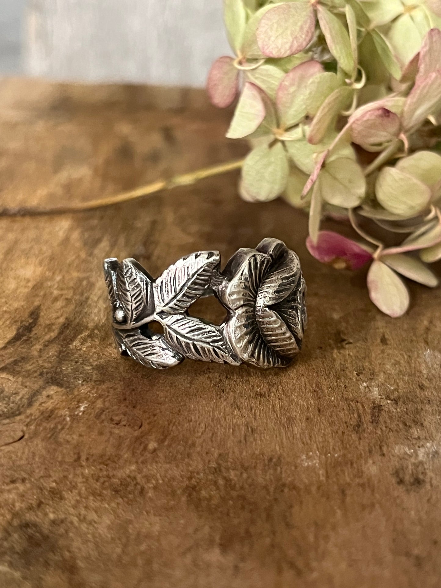 Hildesheim Rose- Antiko Silver plated DEMITASSE SPOON Ring - Vintage Mid Century from Germany