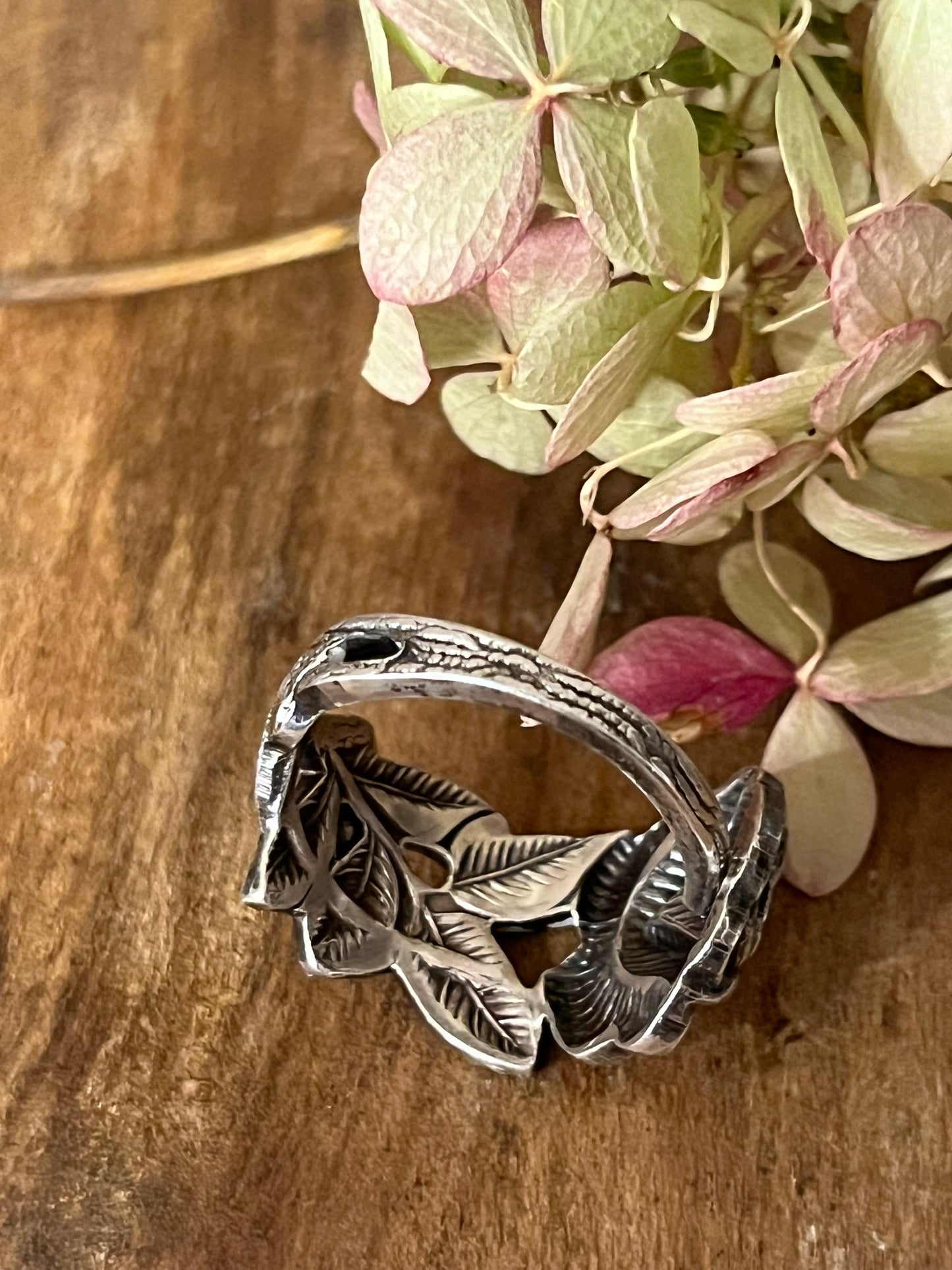 Hildesheim Rose- Antiko Silver plated DEMITASSE SPOON Ring - Vintage Mid Century from Germany