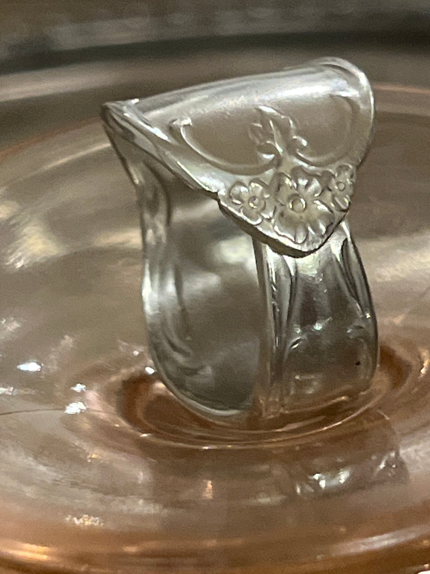 Camelot- Melody- Teaspoon Spoon Ring- Vintage 1964