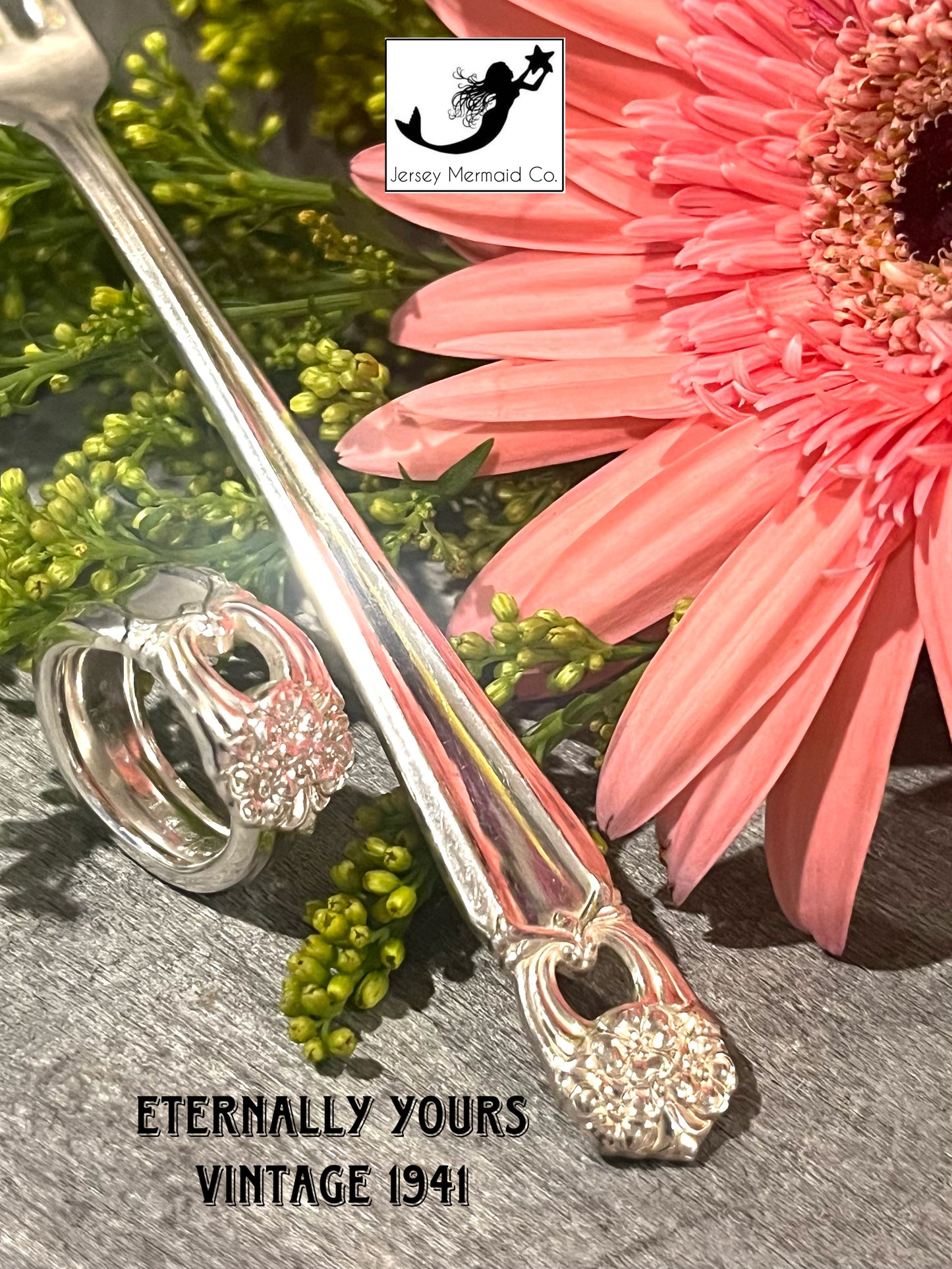 Eternally Yours Teaspoon Seafood Fork Ring- Vintage 1941
