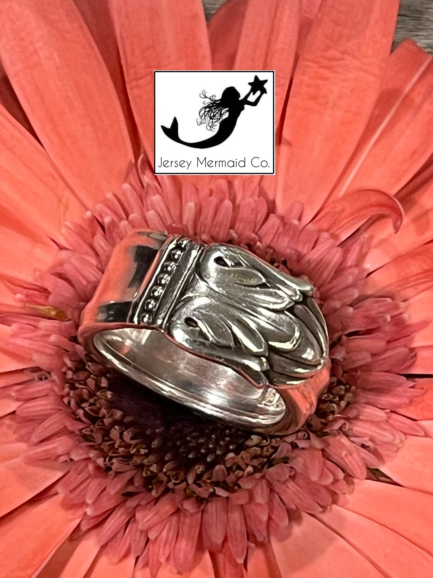 Danish Princess pattern Spoon Ring- Vintage 1938