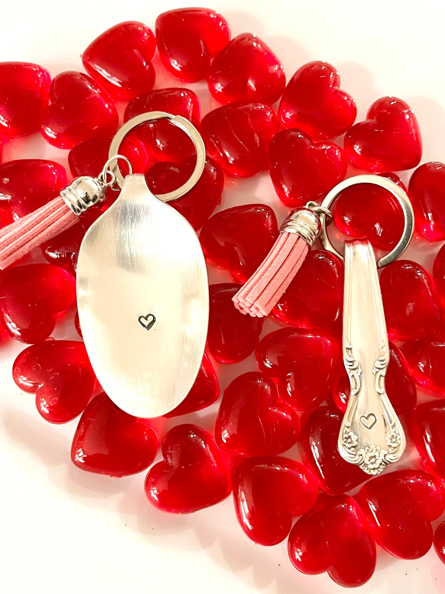 "A Serving of Love" - keychains * silverware patterns may vary