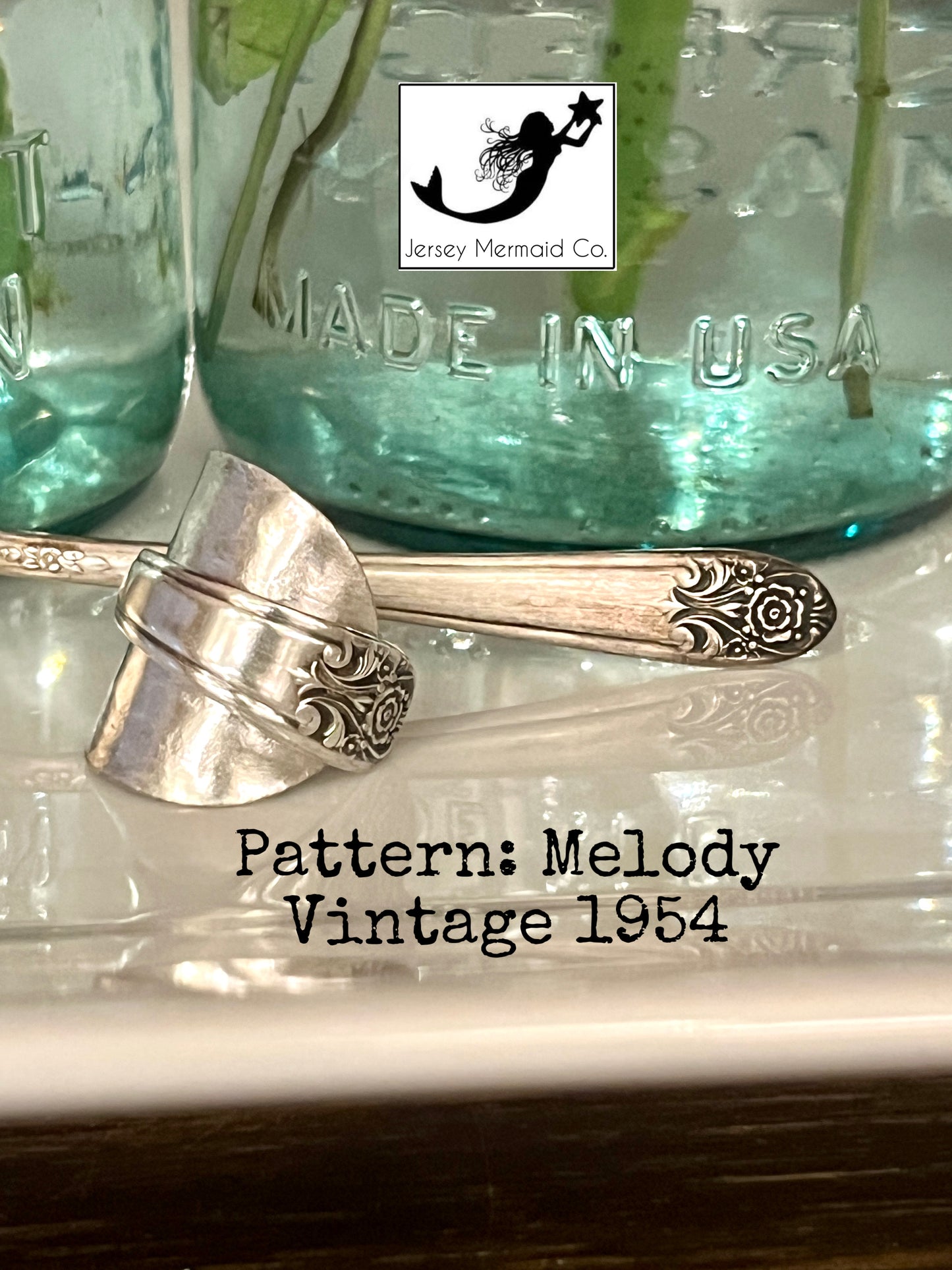 Melody DEMITASSE Spoon Saddle Ring- Vintage 1954