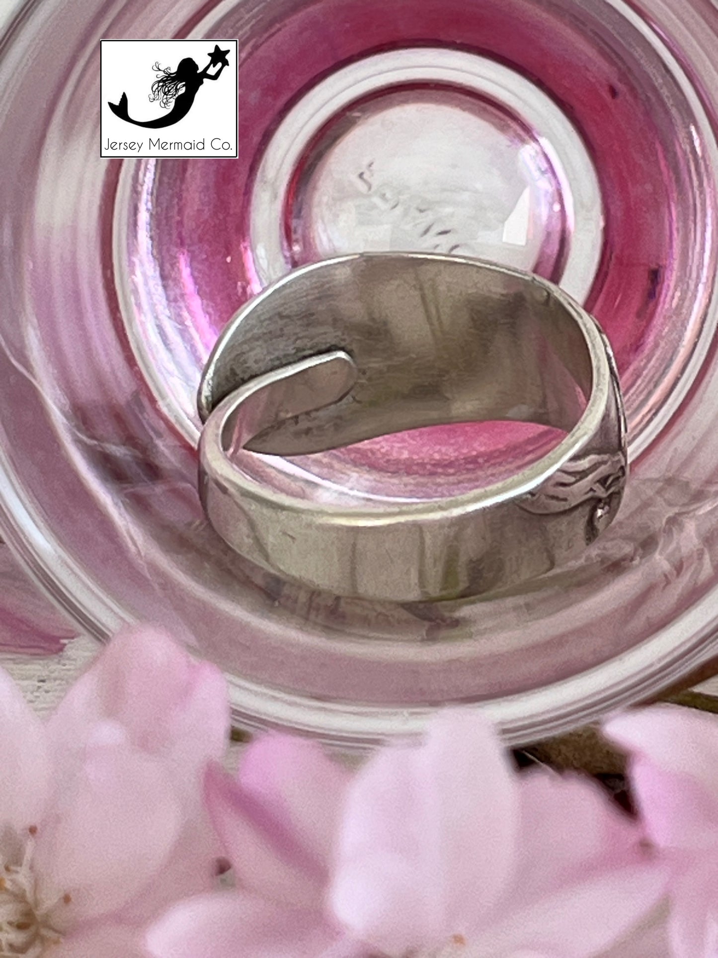 Japanese Sakura Spoon Ring  - Mid Century
