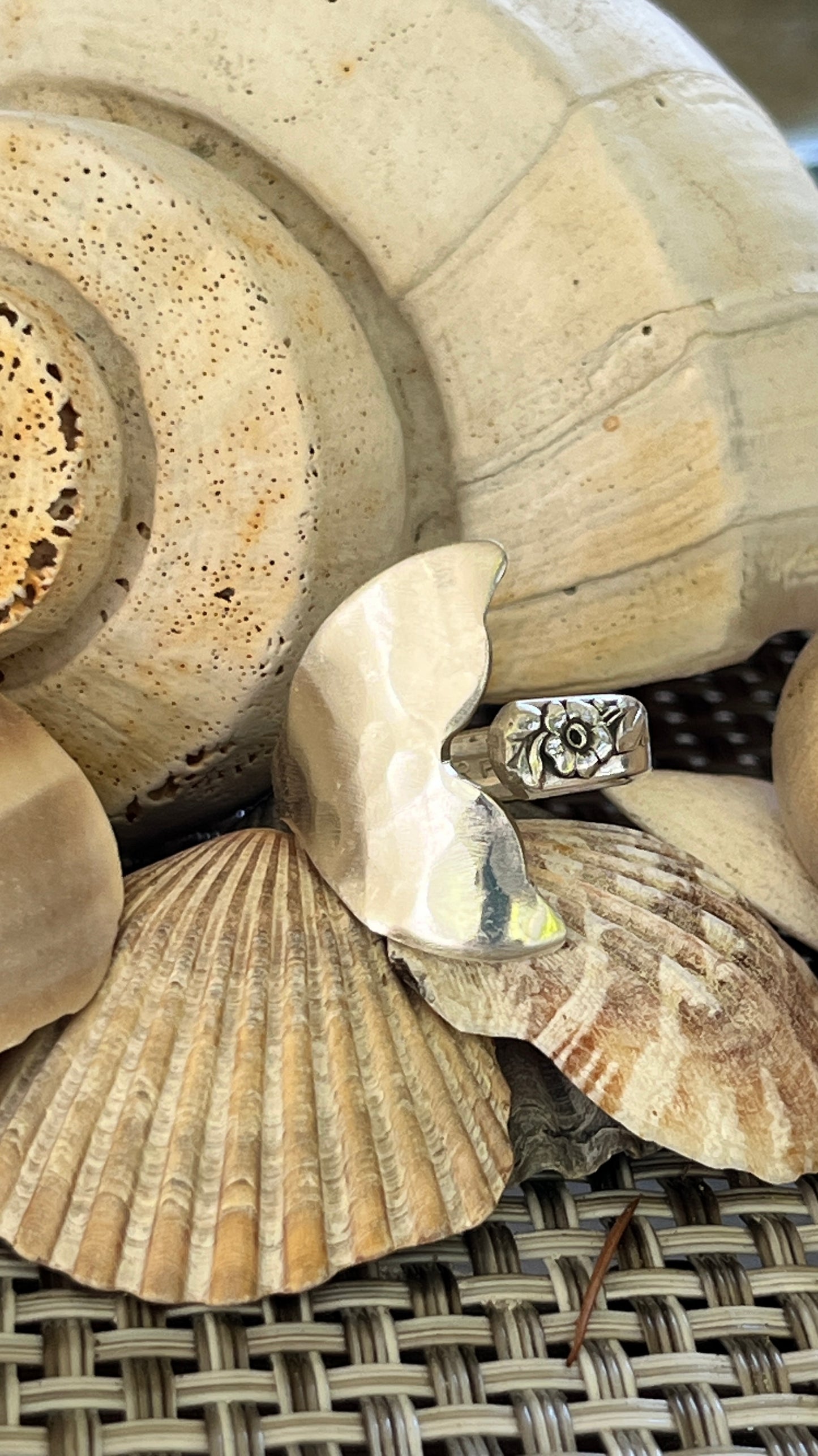 Mermaid Tail Spoon Ring- Vintage 1950 pattern: Bridal Wreath