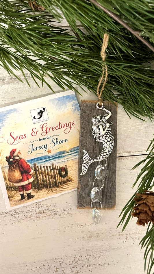 Mermaid -Ornament with Repurposed Dune Fencing