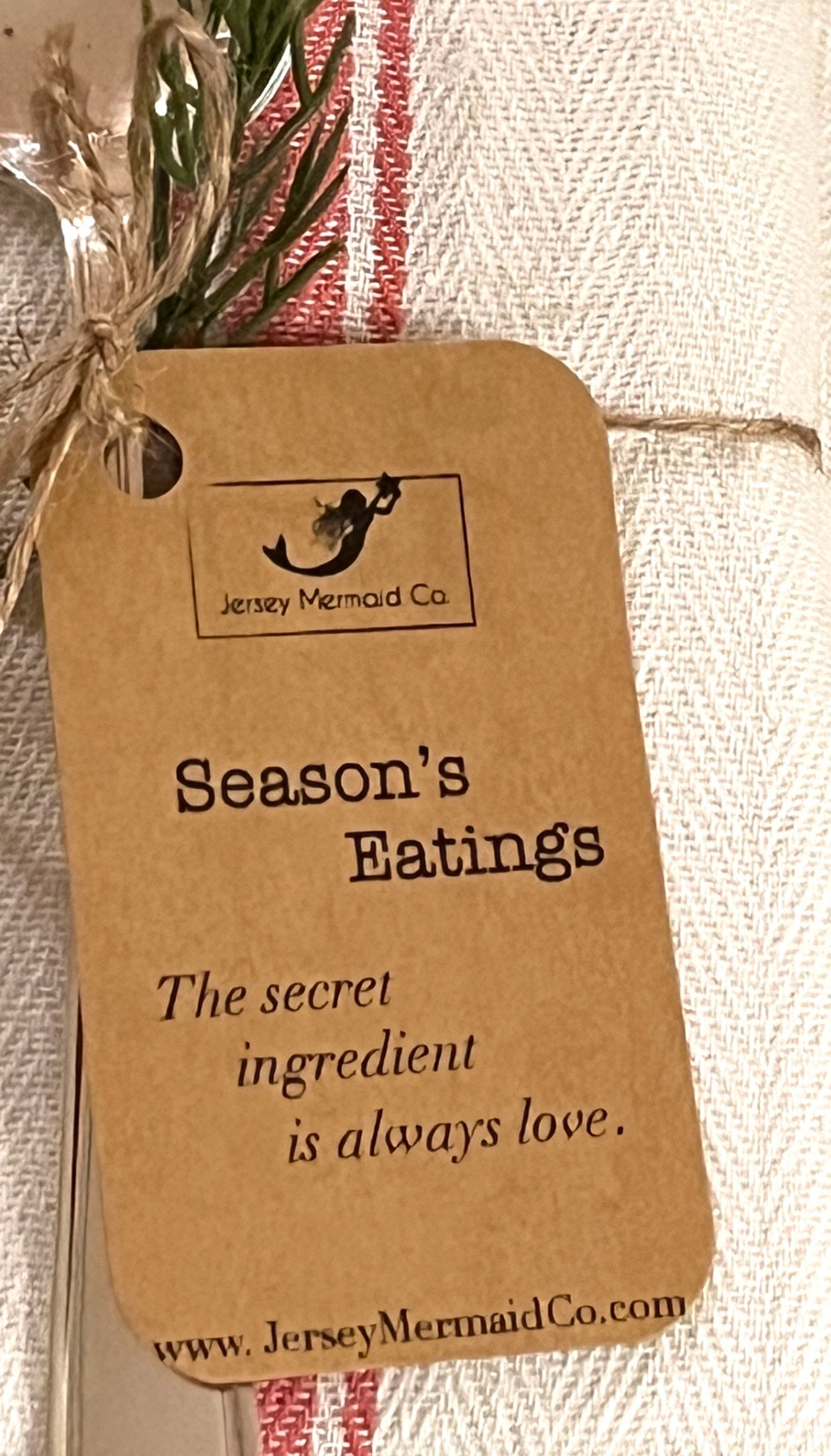 Serving Spoon Hand Stamped with the word YUM and a ❤️