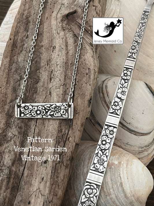 Bar Necklace - Venetian Garden, Vintage 1971