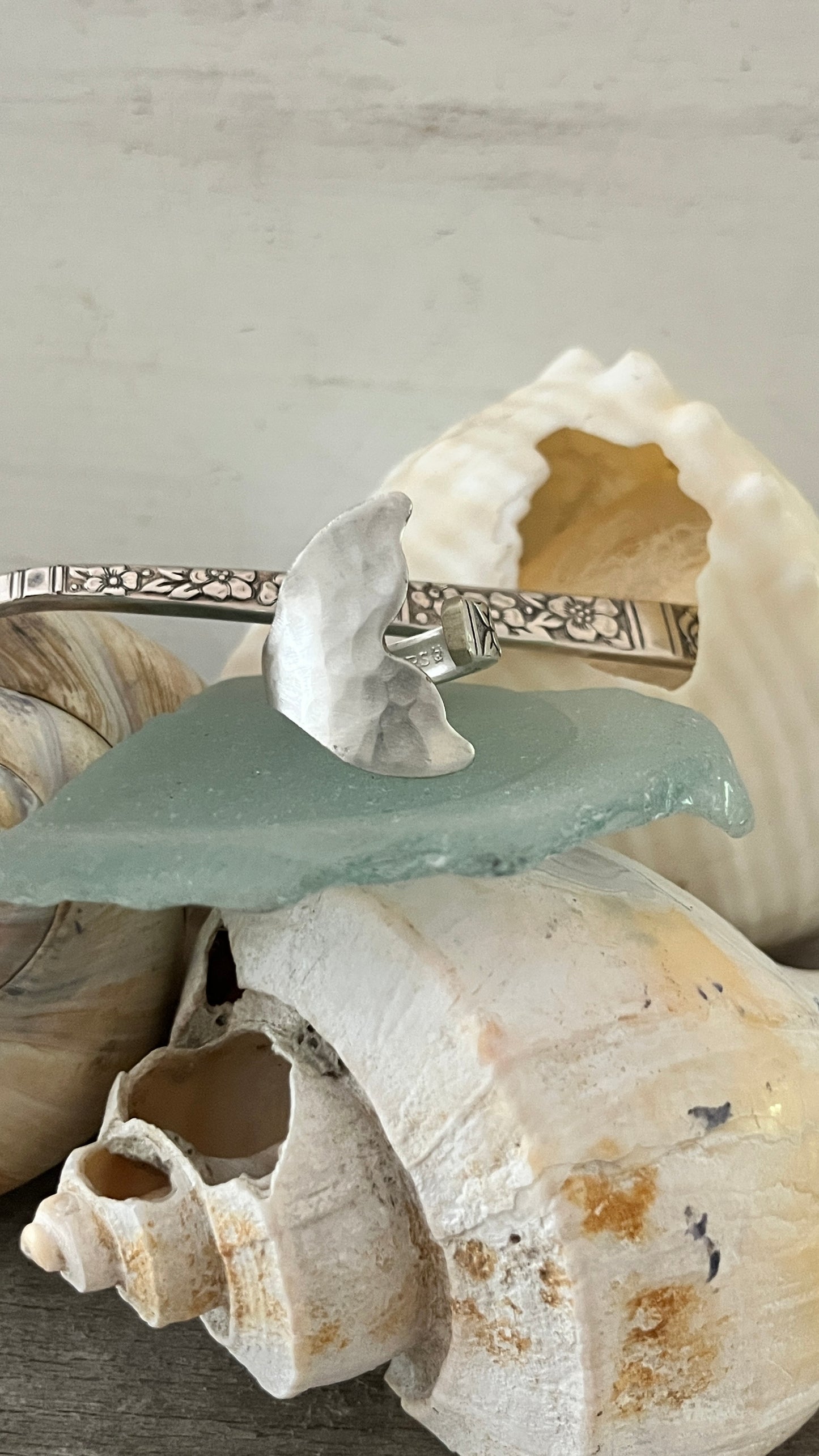 Mermaid Tail Spoon Ring- Vintage 1971 pattern: Venetian Garden