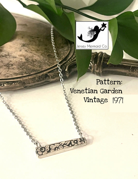 Bar Necklace - Venetian Garden, Vintage 1971