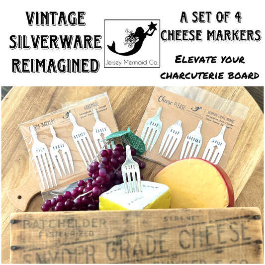 Cheese Marker Set of 4  Mild-Sharp-Tasty-Stinky