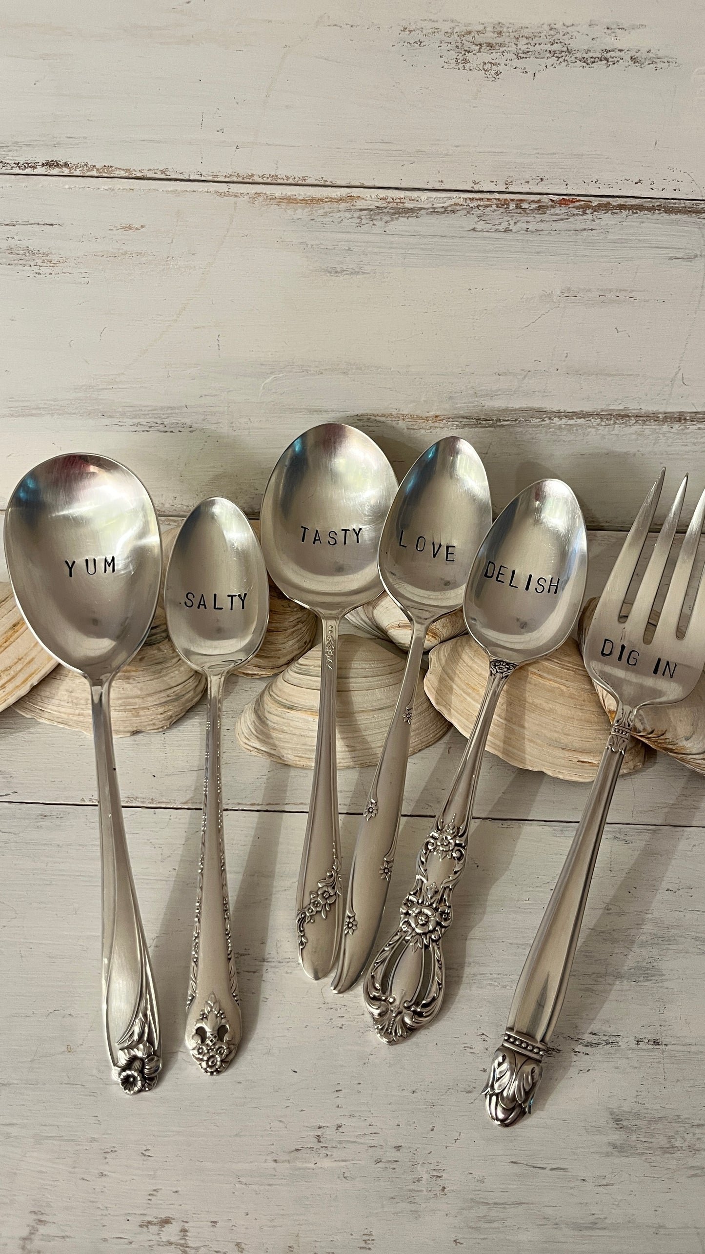 Serving Up Summer - Hand stamped Casserole Serving Spoon and Tea Towel