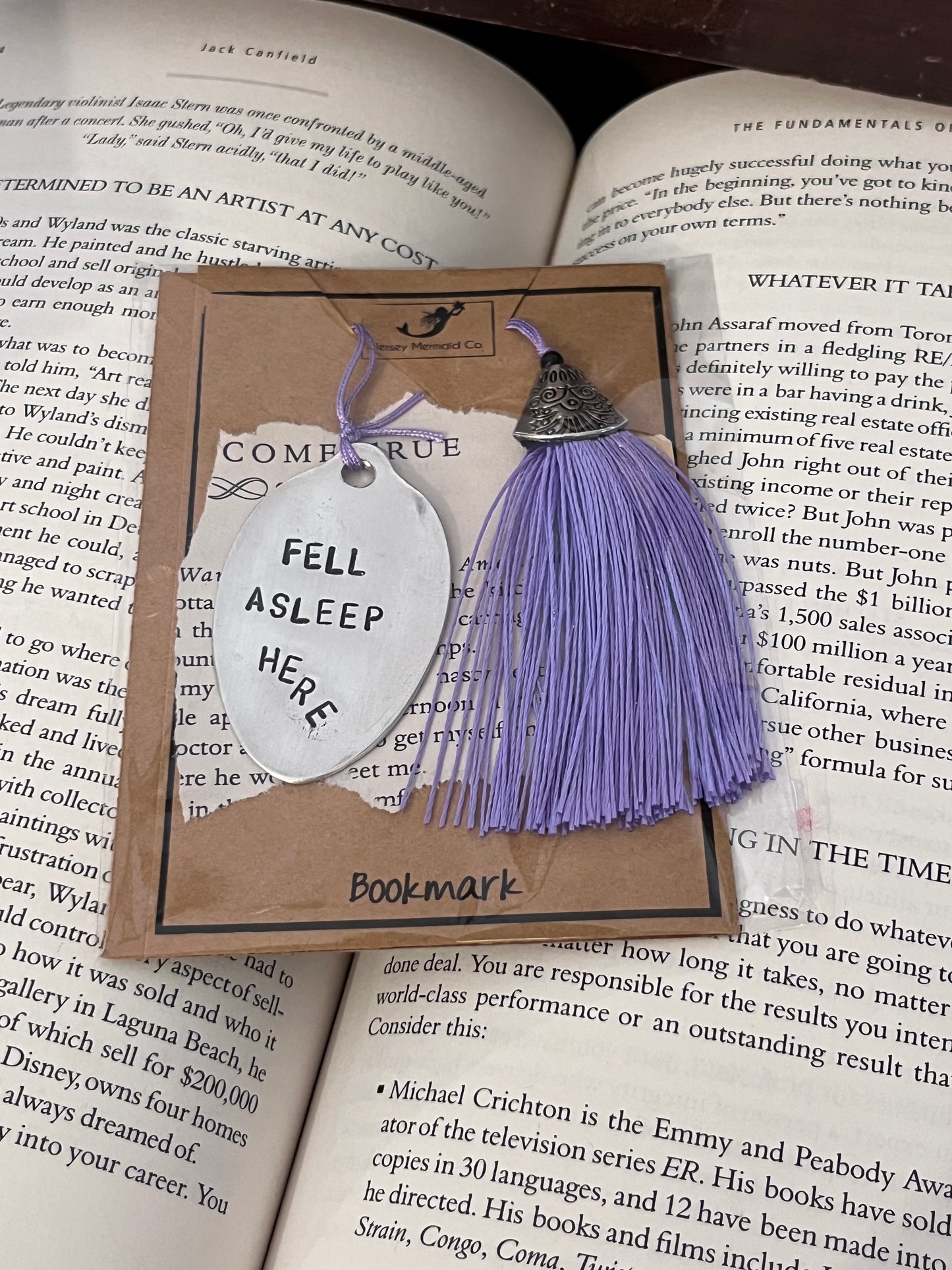 Fell Asleep Here Bookmark