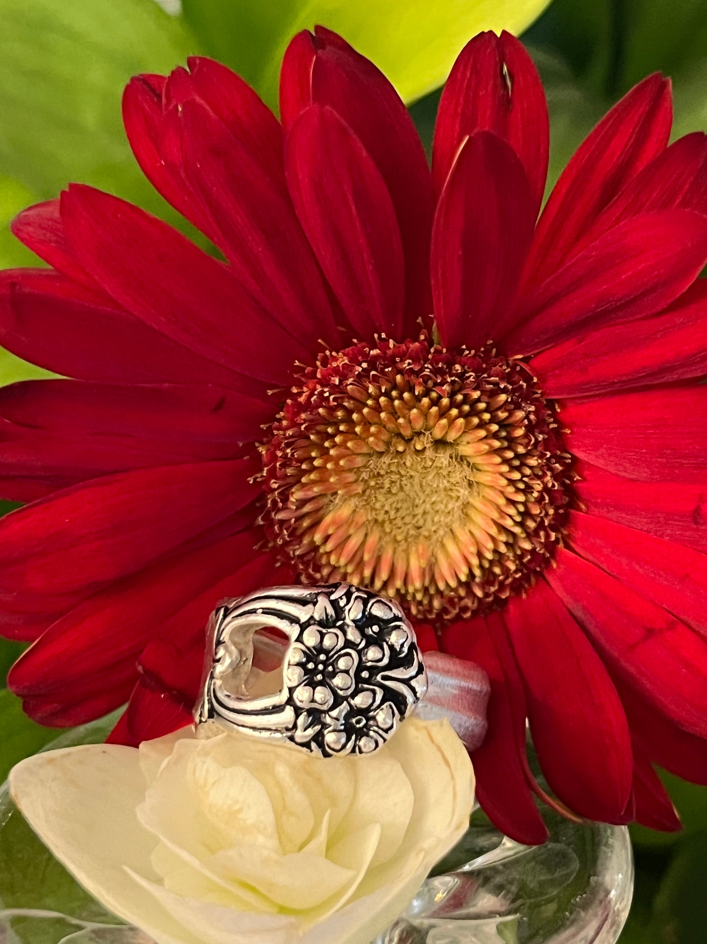Eternally Yours Teaspoon Spoon Ring- Vintage 1941
