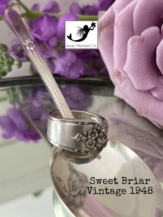 Sweet Briar Spoon Ring  - Vintage 1948