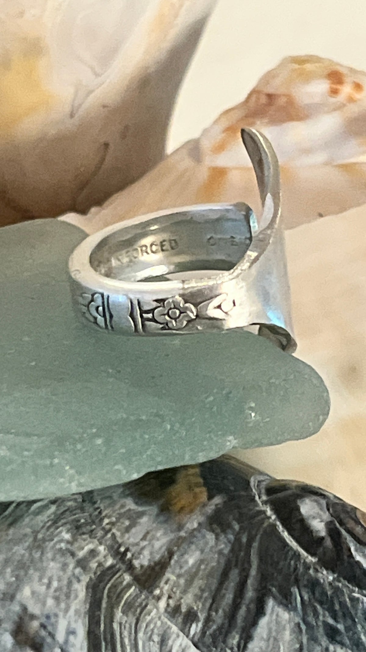 Mermaid Tail Spoon Ring- Vintage 1938 pattern: Harmony