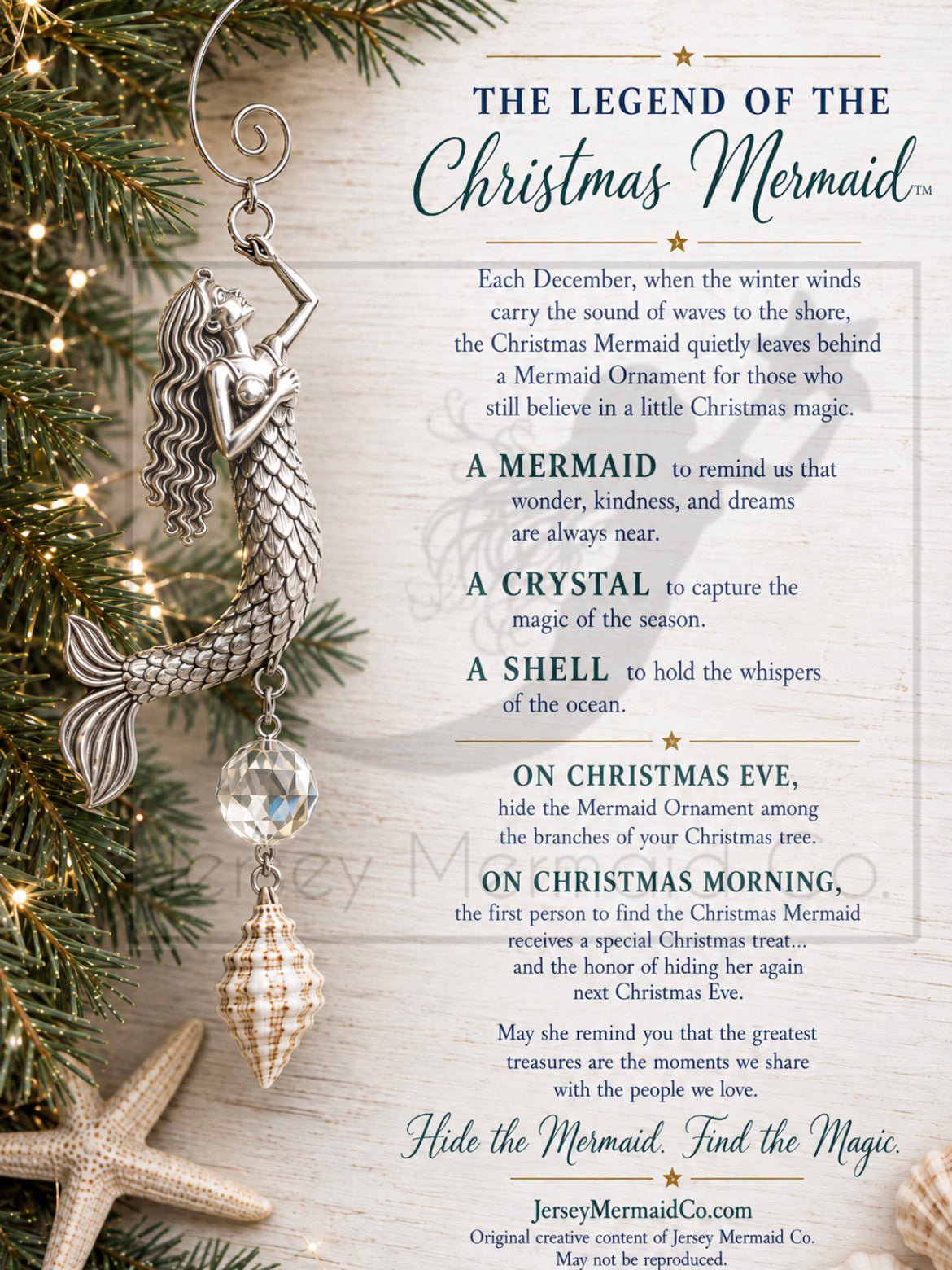 The Christmas Mermaid Ornament