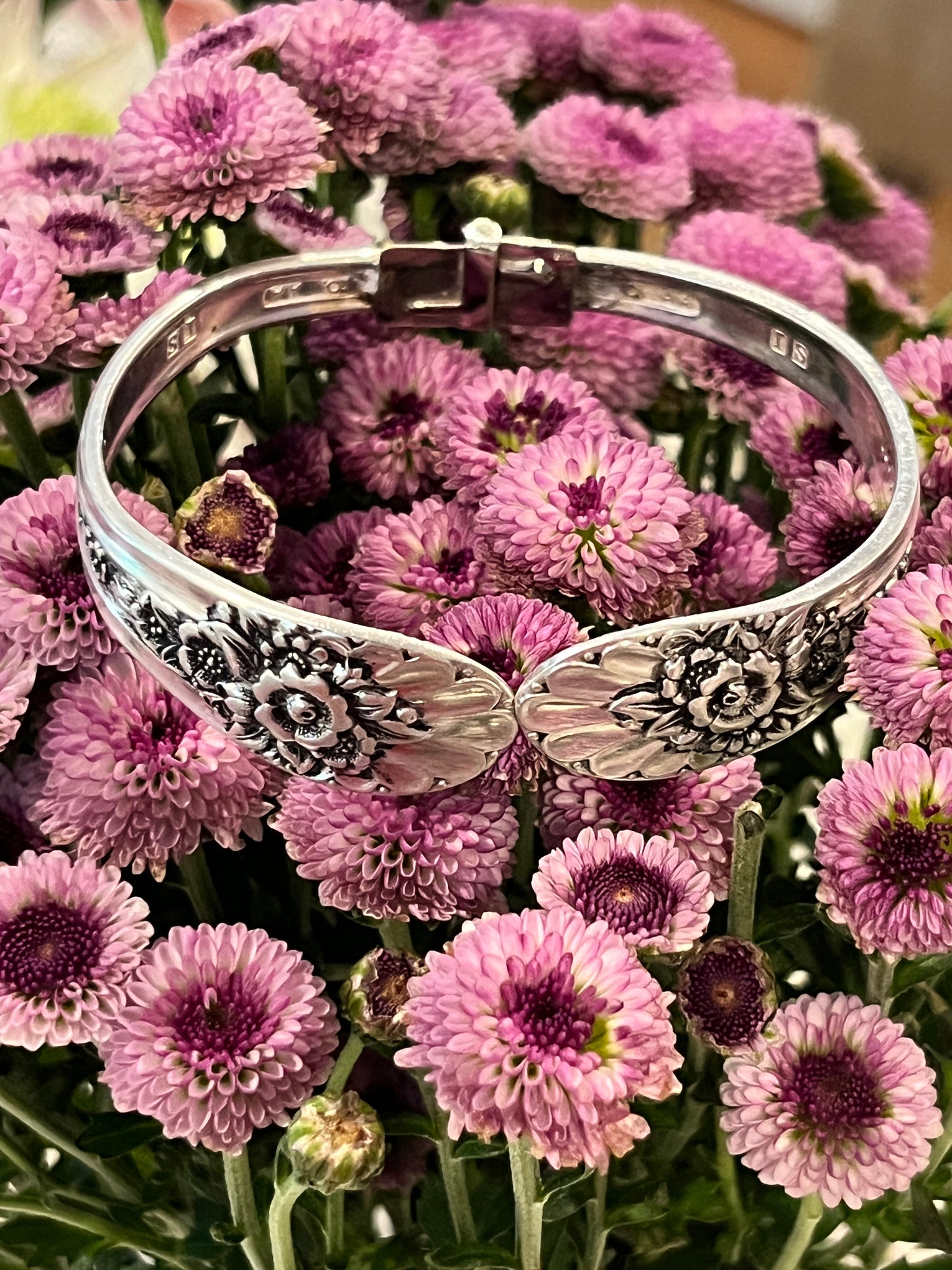 Bangle Hinged Bracelet- Jubilee Pattern- Vintage 1953