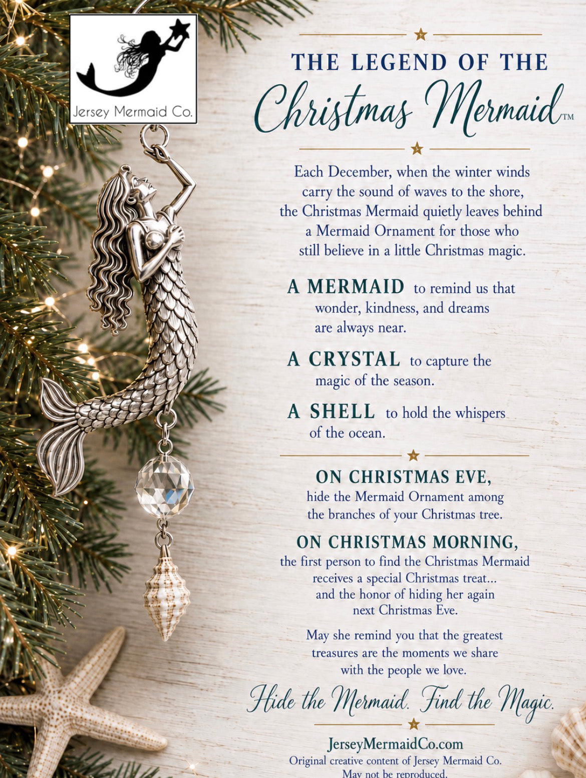 The Christmas Mermaid Ornament