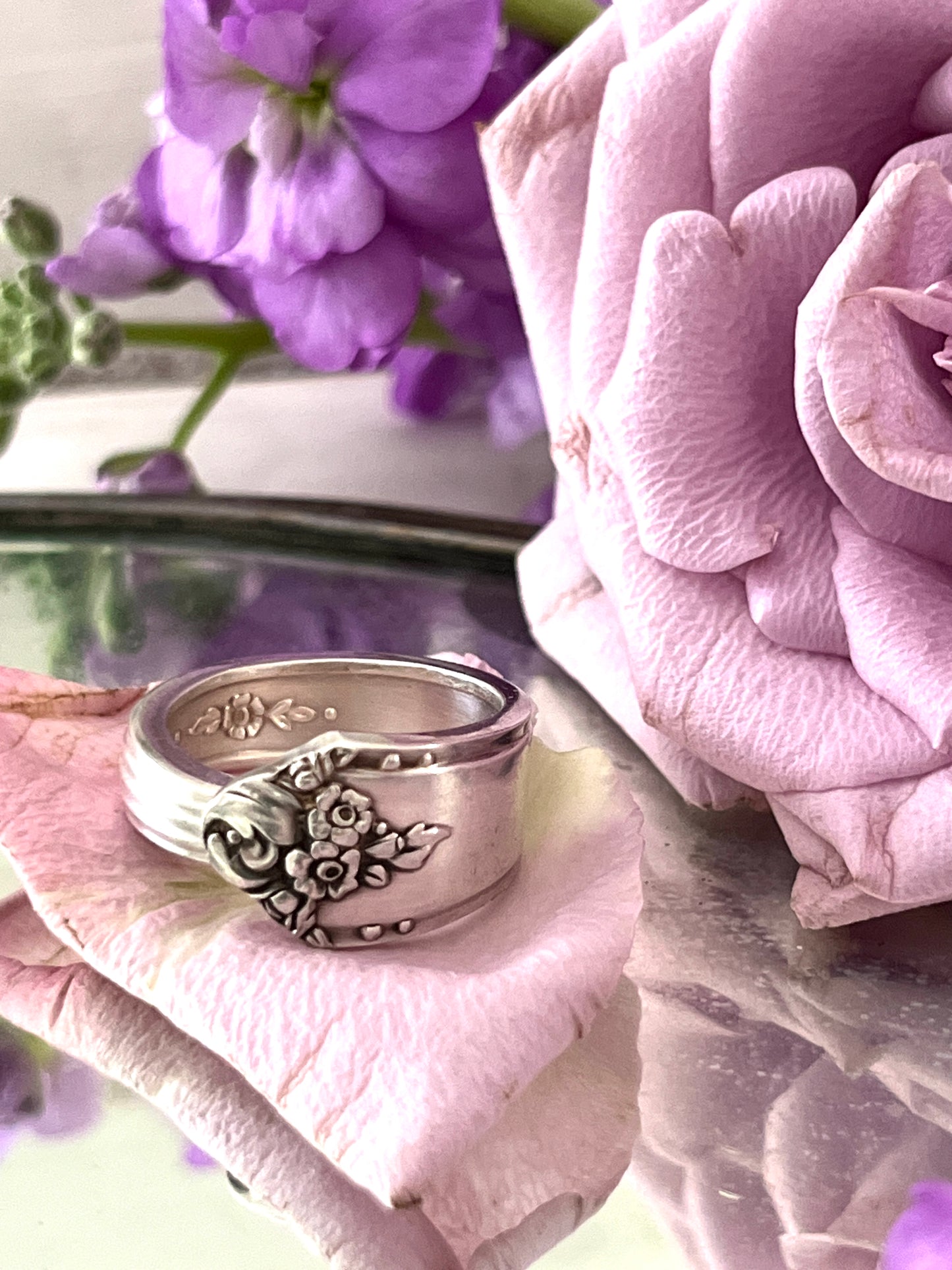 Sweet Briar Spoon Ring  - Vintage 1948