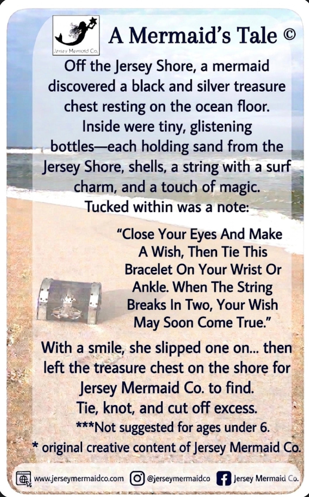 WEAR THE WAVE: Wish Bracelet/Anklet in a bottle