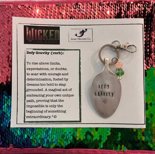 Defy Gravity Keychain/clip on