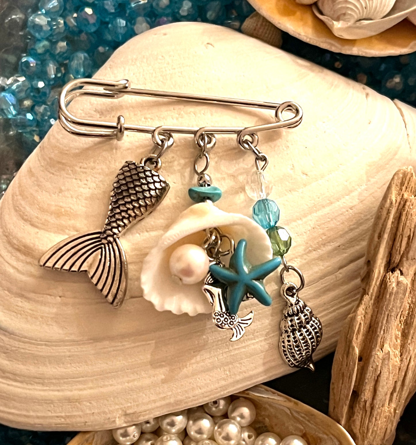 Mermaid Charm Pin