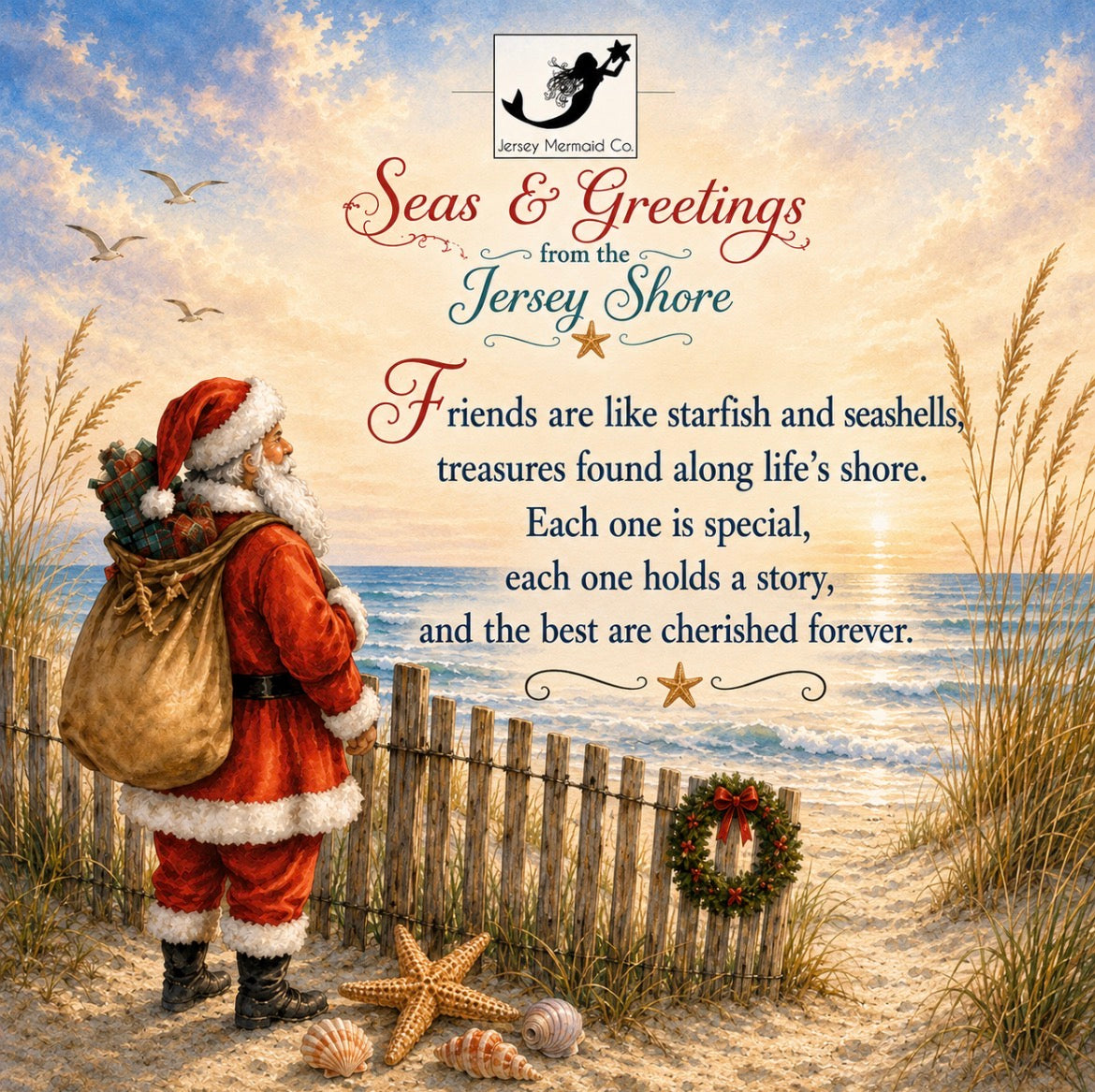 Starfish Ornament with Repurposed Dune Fencing with  ( Friends poem)