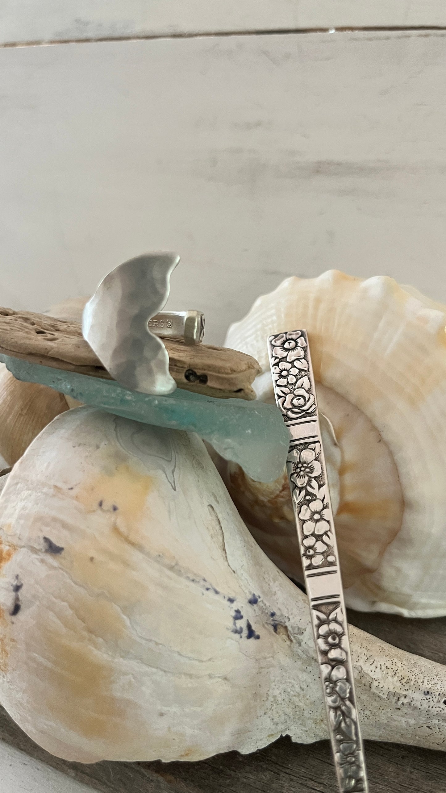Mermaid Tail Spoon Ring- Vintage 1971 pattern: Venetian Garden