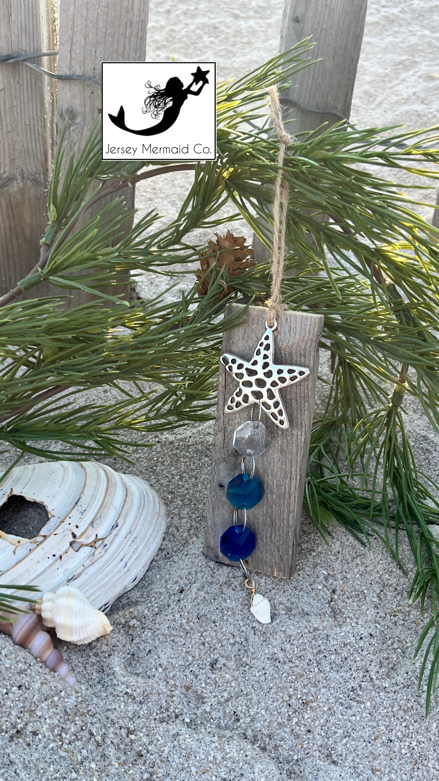 Starfish Ornament with Repurposed Dune Fencing