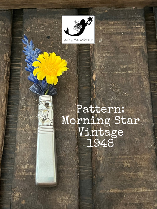 Bud Vase- Morning Star pattern~Vintage 1948