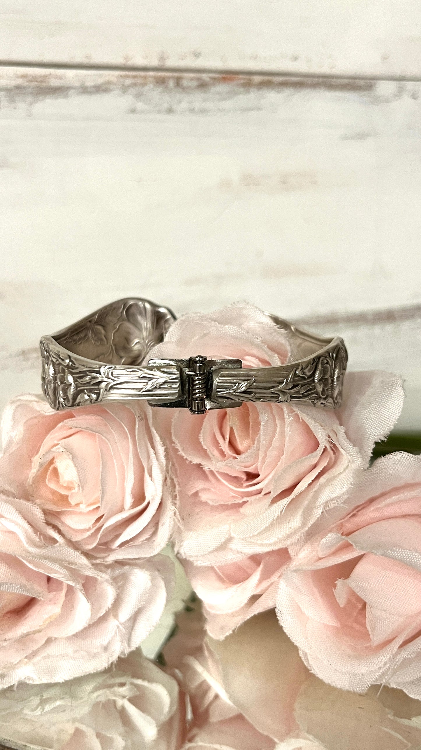 Bangle Hinged Bracelet- Briar Rose Pattern- Antique, Circa 1910