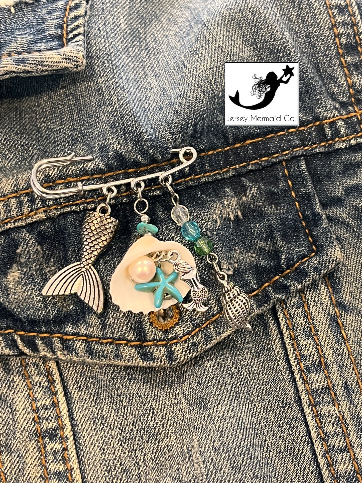 Mermaid Charm Pin