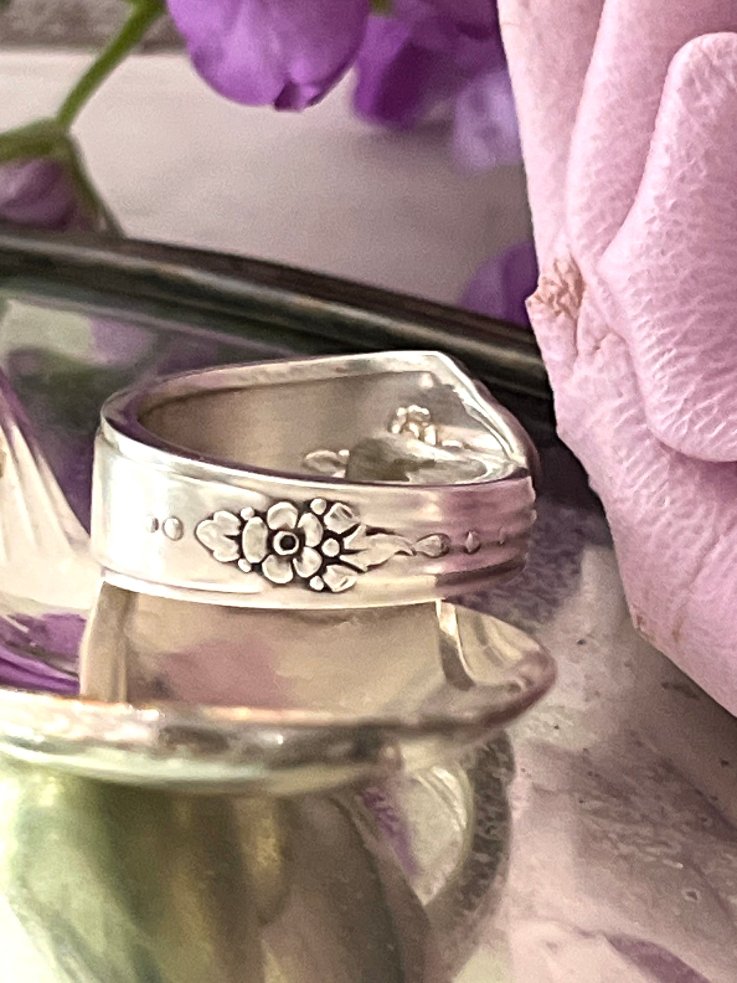Sweet Briar Spoon Ring  - Vintage 1948