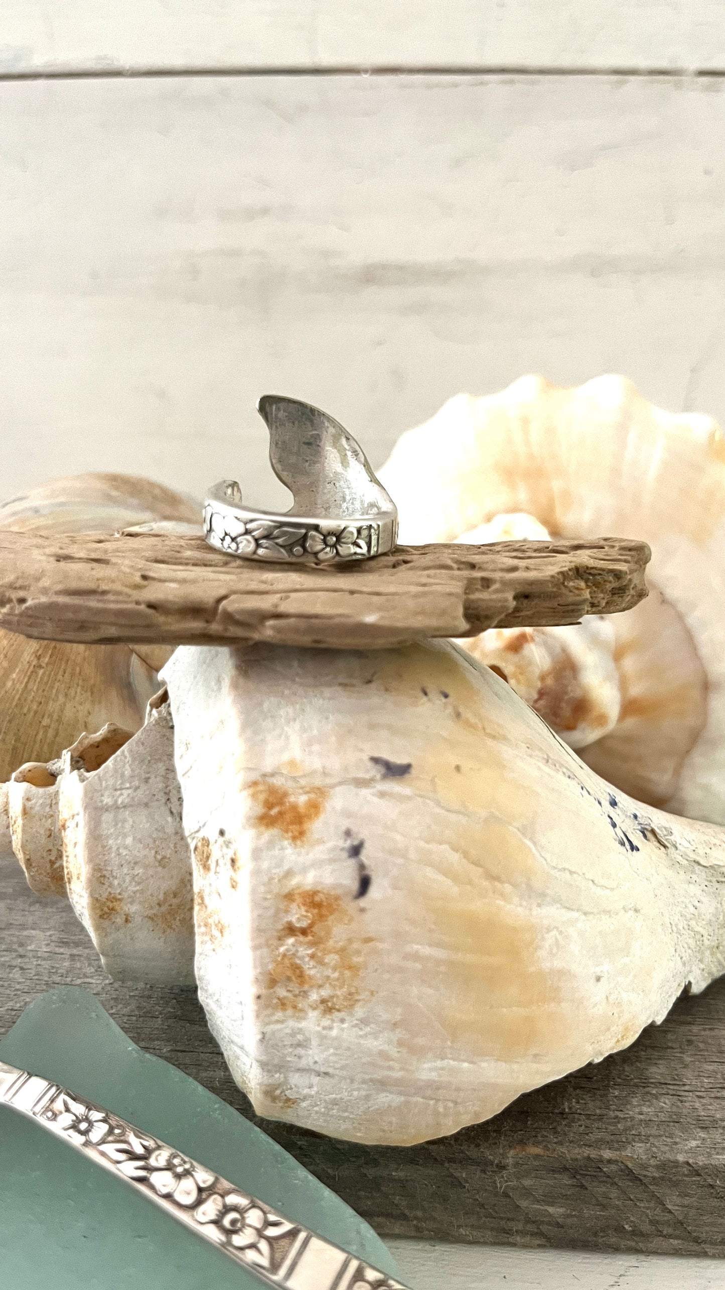 Mermaid Tail Spoon Ring- Vintage 1971 pattern: Venetian Garden