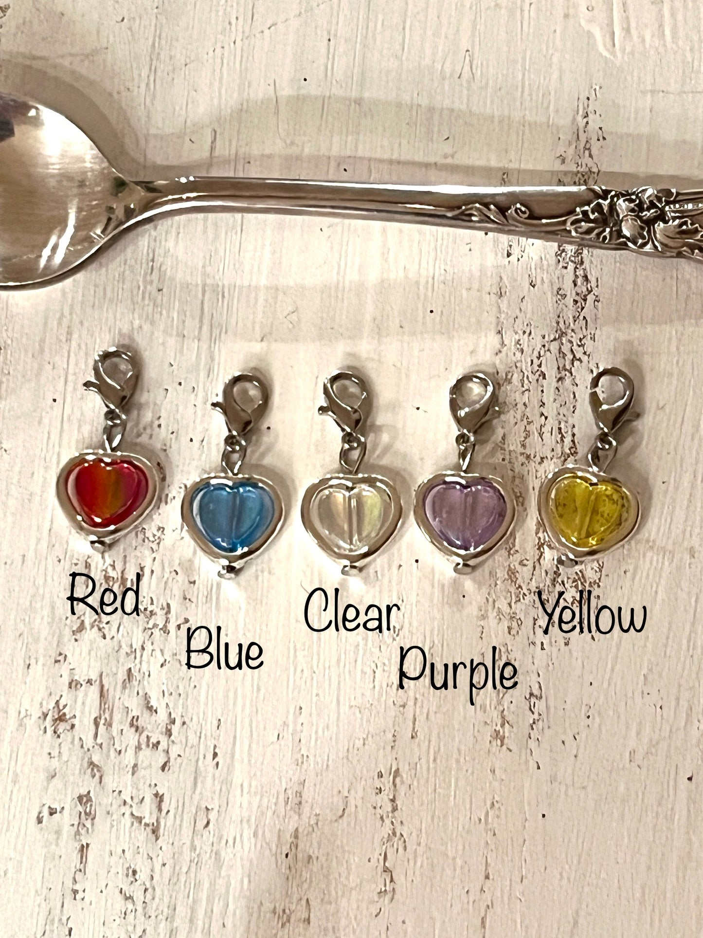 Calming Spoon Key Chain - Stamped with a heart