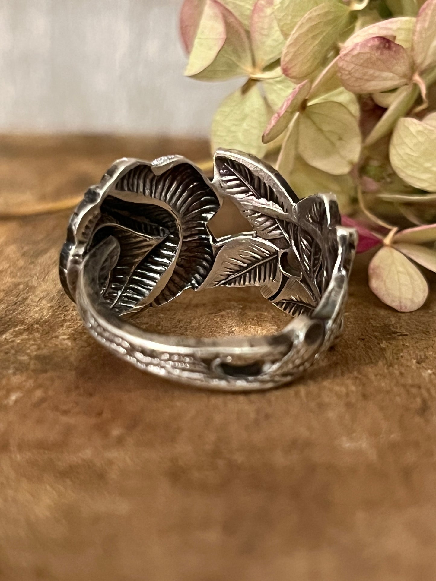 Hildesheim Rose- Antiko Silver plated DEMITASSE SPOON Ring - Vintage Mid Century from Germany